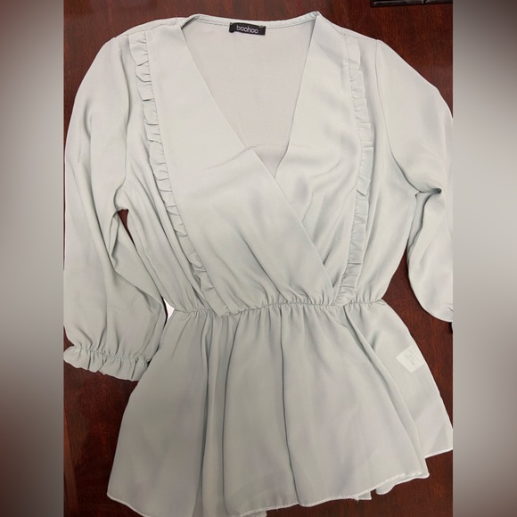 BooHoo light mint top - Picture 1 of 2